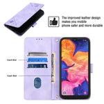 Custodia per telefono in pelle goffrata effetto pelle, For Samsung Galaxy A10e / A20e, For Samsung Galaxy A10 / M10, For Samsung Galaxy A21s, For Samsung Galaxy A22 5G JP Version