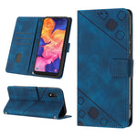 Custodia per telefono in pelle goffrata effetto pelle, For Samsung Galaxy A10e / A20e, For Samsung Galaxy A10 / M10, For Samsung Galaxy A21s, For Samsung Galaxy A22 5G JP Version