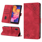 Custodia per telefono in pelle goffrata effetto pelle, For Samsung Galaxy A10e / A20e, For Samsung Galaxy A10 / M10, For Samsung Galaxy A21s, For Samsung Galaxy A22 5G JP Version