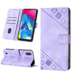 Custodia per telefono in pelle goffrata effetto pelle, For Samsung Galaxy A10e / A20e, For Samsung Galaxy A10 / M10, For Samsung Galaxy A21s, For Samsung Galaxy A22 5G JP Version