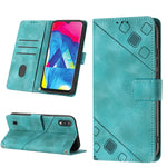 Custodia per telefono in pelle goffrata effetto pelle, For Samsung Galaxy A10e / A20e, For Samsung Galaxy A10 / M10, For Samsung Galaxy A21s, For Samsung Galaxy A22 5G JP Version