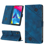 Custodia per telefono in pelle goffrata effetto pelle, For Samsung Galaxy A10e / A20e, For Samsung Galaxy A10 / M10, For Samsung Galaxy A21s, For Samsung Galaxy A22 5G JP Version