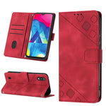 Custodia per telefono in pelle goffrata effetto pelle, For Samsung Galaxy A10e / A20e, For Samsung Galaxy A10 / M10, For Samsung Galaxy A21s, For Samsung Galaxy A22 5G JP Version