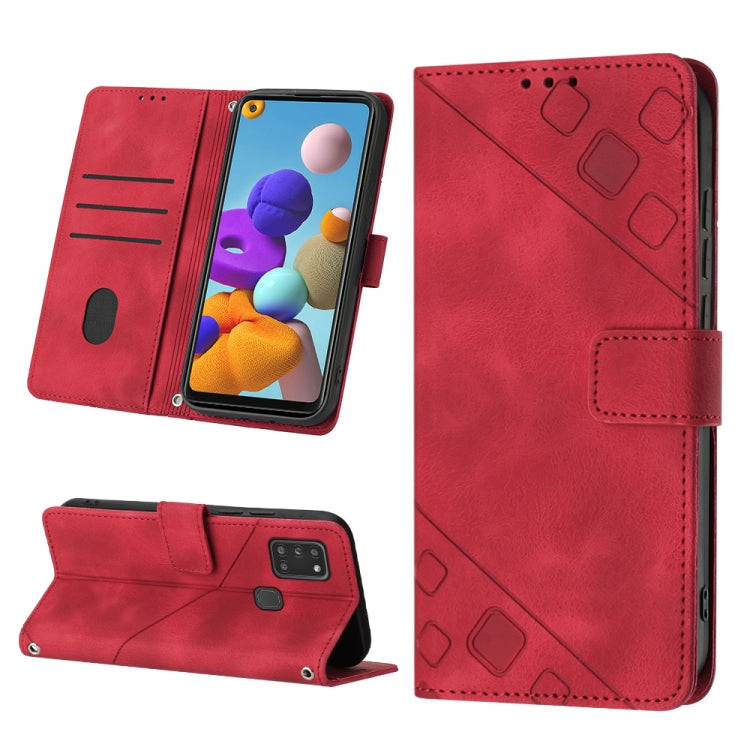 Custodia per telefono in pelle goffrata effetto pelle, For Samsung Galaxy A10e / A20e, For Samsung Galaxy A10 / M10, For Samsung Galaxy A21s, For Samsung Galaxy A22 5G JP Version