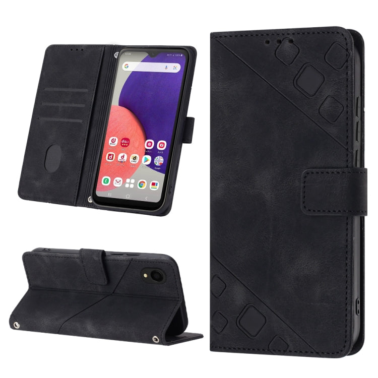 Custodia per telefono in pelle goffrata effetto pelle, For Samsung Galaxy A10e / A20e, For Samsung Galaxy A10 / M10, For Samsung Galaxy A21s, For Samsung Galaxy A22 5G JP Version