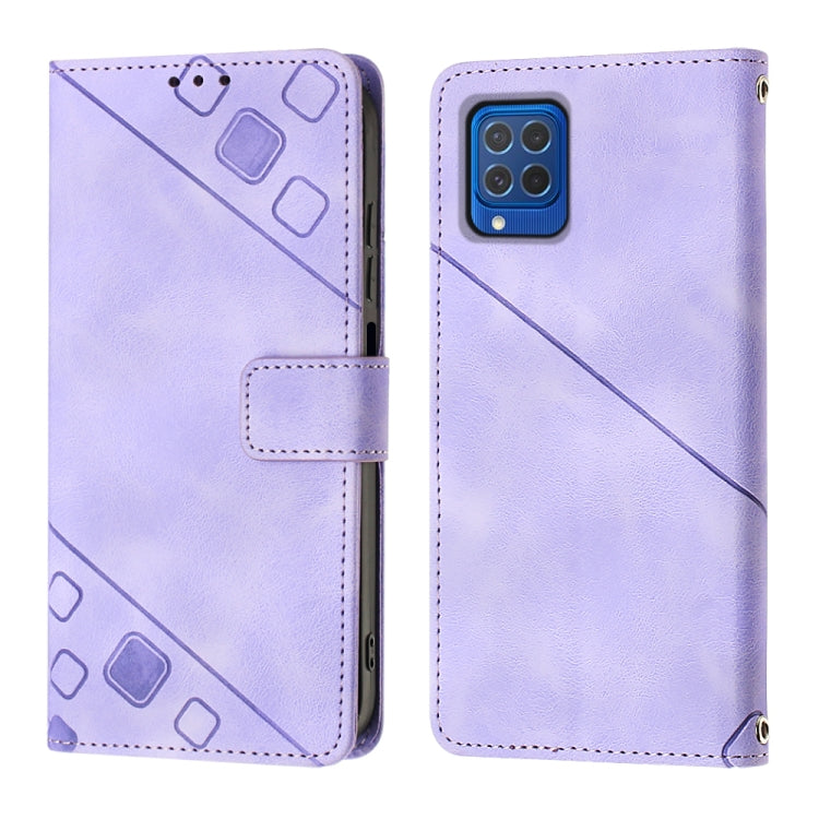 Custodia per telefono in pelle goffrata effetto pelle, For Samsung Galaxy F62 / M62, For Samsung Galaxy M13 Global, For Samsung Galaxy M14 5G, For Samsung Galaxy M30s / M21