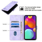Custodia per telefono in pelle goffrata effetto pelle, For Samsung Galaxy F62 / M62, For Samsung Galaxy M13 Global, For Samsung Galaxy M14 5G, For Samsung Galaxy M30s / M21
