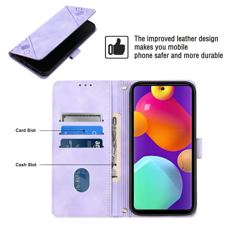 Custodia per telefono in pelle goffrata effetto pelle, For Samsung Galaxy F62 / M62, For Samsung Galaxy M13 Global, For Samsung Galaxy M14 5G, For Samsung Galaxy M30s / M21