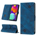 Custodia per telefono in pelle goffrata effetto pelle, For Samsung Galaxy F62 / M62, For Samsung Galaxy M13 Global, For Samsung Galaxy M14 5G, For Samsung Galaxy M30s / M21