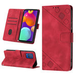 Custodia per telefono in pelle goffrata effetto pelle, For Samsung Galaxy F62 / M62, For Samsung Galaxy M13 Global, For Samsung Galaxy M14 5G, For Samsung Galaxy M30s / M21