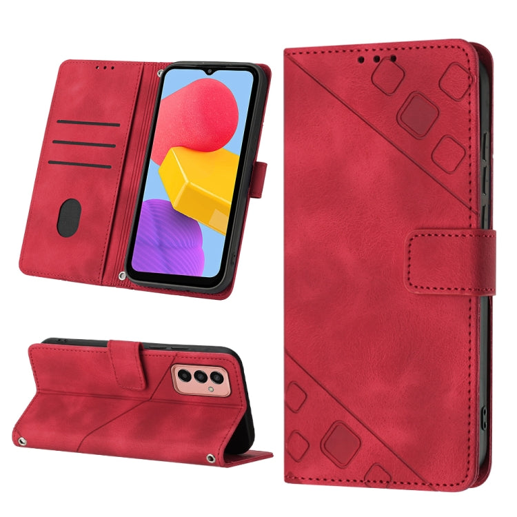 Custodia per telefono in pelle goffrata effetto pelle, For Samsung Galaxy F62 / M62, For Samsung Galaxy M13 Global, For Samsung Galaxy M14 5G, For Samsung Galaxy M30s / M21