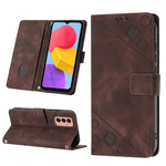 Custodia per telefono in pelle goffrata effetto pelle, For Samsung Galaxy F62 / M62, For Samsung Galaxy M13 Global, For Samsung Galaxy M14 5G, For Samsung Galaxy M30s / M21