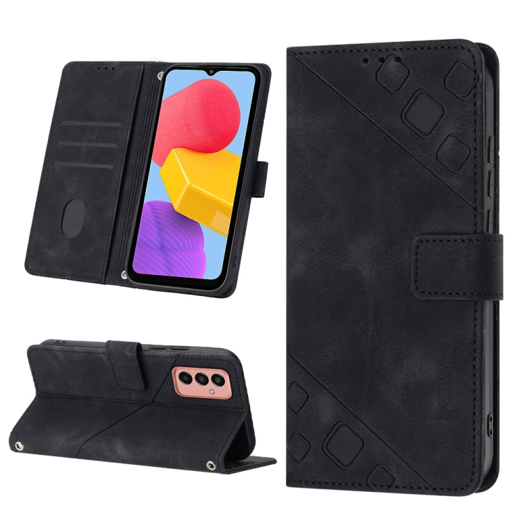 Custodia per telefono in pelle goffrata effetto pelle, For Samsung Galaxy F62 / M62, For Samsung Galaxy M13 Global, For Samsung Galaxy M14 5G, For Samsung Galaxy M30s / M21