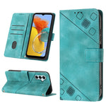 Custodia per telefono in pelle goffrata effetto pelle, For Samsung Galaxy F62 / M62, For Samsung Galaxy M13 Global, For Samsung Galaxy M14 5G, For Samsung Galaxy M30s / M21