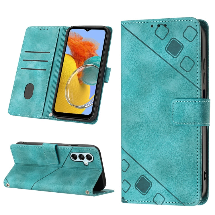 Custodia per telefono in pelle goffrata effetto pelle, For Samsung Galaxy F62 / M62, For Samsung Galaxy M13 Global, For Samsung Galaxy M14 5G, For Samsung Galaxy M30s / M21