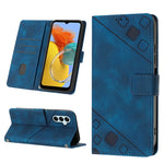 Custodia per telefono in pelle goffrata effetto pelle, For Samsung Galaxy F62 / M62, For Samsung Galaxy M13 Global, For Samsung Galaxy M14 5G, For Samsung Galaxy M30s / M21