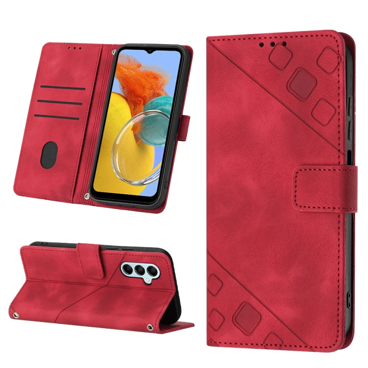 Custodia per telefono in pelle goffrata effetto pelle, For Samsung Galaxy F62 / M62, For Samsung Galaxy M13 Global, For Samsung Galaxy M14 5G, For Samsung Galaxy M30s / M21