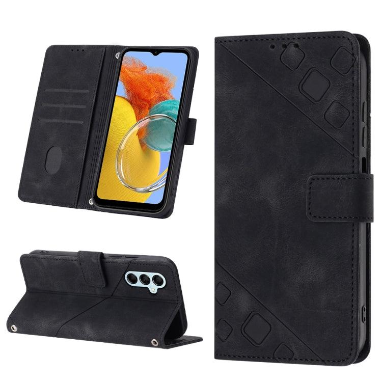 Custodia per telefono in pelle goffrata effetto pelle, For Samsung Galaxy F62 / M62, For Samsung Galaxy M13 Global, For Samsung Galaxy M14 5G, For Samsung Galaxy M30s / M21