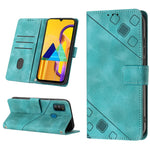Custodia per telefono in pelle goffrata effetto pelle, For Samsung Galaxy F62 / M62, For Samsung Galaxy M13 Global, For Samsung Galaxy M14 5G, For Samsung Galaxy M30s / M21