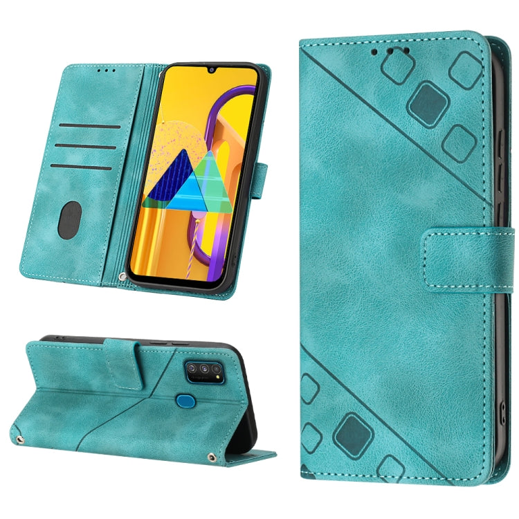 Custodia per telefono in pelle goffrata effetto pelle, For Samsung Galaxy F62 / M62, For Samsung Galaxy M13 Global, For Samsung Galaxy M14 5G, For Samsung Galaxy M30s / M21