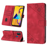Custodia per telefono in pelle goffrata effetto pelle, For Samsung Galaxy F62 / M62, For Samsung Galaxy M13 Global, For Samsung Galaxy M14 5G, For Samsung Galaxy M30s / M21