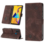 Custodia per telefono in pelle goffrata effetto pelle, For Samsung Galaxy F62 / M62, For Samsung Galaxy M13 Global, For Samsung Galaxy M14 5G, For Samsung Galaxy M30s / M21