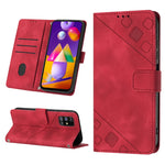 Custodia per telefono in pelle goffrata effetto pelle, For Samsung Galaxy M31 / F41 / M21s, For Samsung Galaxy M31s, For Samsung Galaxy M33 5G Global, For Samsung Galaxy M51