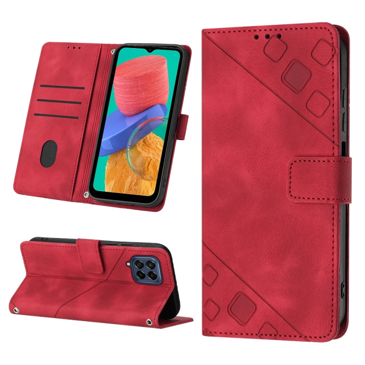 Custodia per telefono in pelle goffrata effetto pelle, For Samsung Galaxy M31 / F41 / M21s, For Samsung Galaxy M31s, For Samsung Galaxy M33 5G Global, For Samsung Galaxy M51
