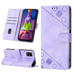 Custodia per telefono in pelle goffrata effetto pelle, For Samsung Galaxy M31 / F41 / M21s, For Samsung Galaxy M31s, For Samsung Galaxy M33 5G Global, For Samsung Galaxy M51