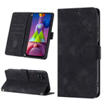 Custodia per telefono in pelle goffrata effetto pelle, For Samsung Galaxy M31 / F41 / M21s, For Samsung Galaxy M31s, For Samsung Galaxy M33 5G Global, For Samsung Galaxy M51