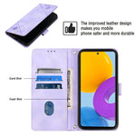 Custodia per telefono in pelle goffrata effetto pelle, For Samsung Galaxy M52 5G, For Samsung Galaxy M53 5G, For Samsung Galaxy S20, For Samsung Galaxy S20+