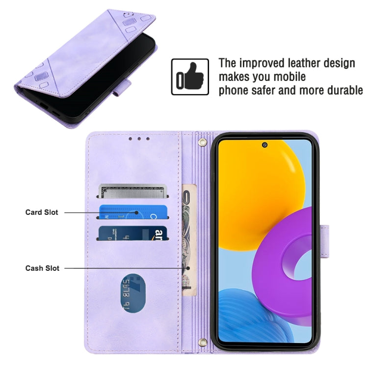 Custodia per telefono in pelle goffrata effetto pelle, For Samsung Galaxy M52 5G, For Samsung Galaxy M53 5G, For Samsung Galaxy S20, For Samsung Galaxy S20+