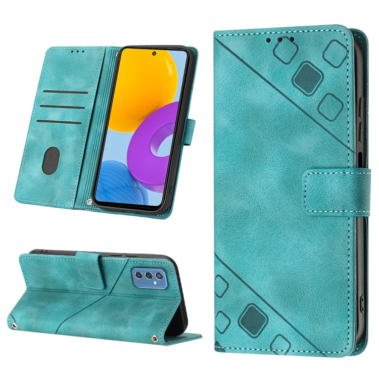 Custodia per telefono in pelle goffrata effetto pelle, For Samsung Galaxy M52 5G, For Samsung Galaxy M53 5G, For Samsung Galaxy S20, For Samsung Galaxy S20+