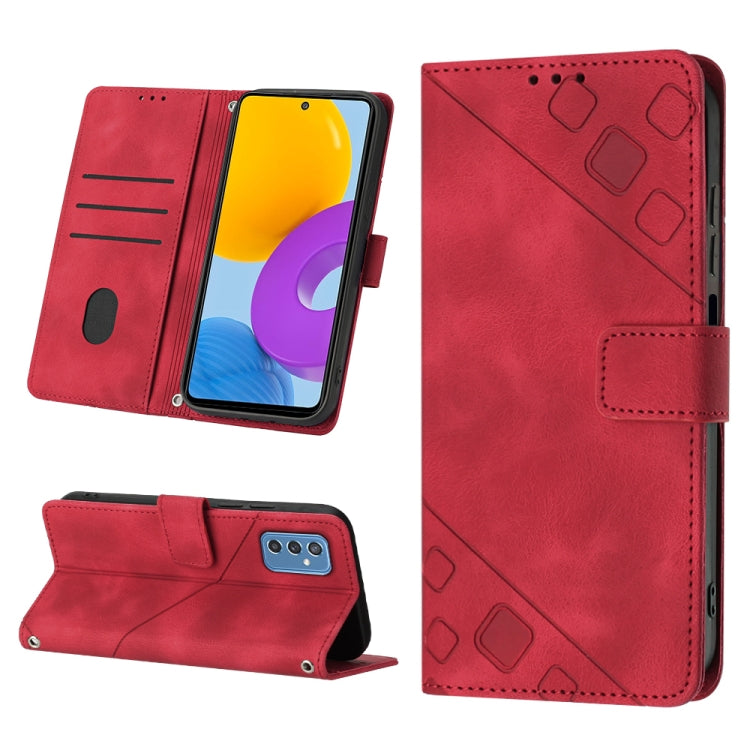 Custodia per telefono in pelle goffrata effetto pelle, For Samsung Galaxy M52 5G, For Samsung Galaxy M53 5G, For Samsung Galaxy S20, For Samsung Galaxy S20+