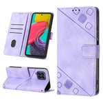 Custodia per telefono in pelle goffrata effetto pelle, For Samsung Galaxy M52 5G, For Samsung Galaxy M53 5G, For Samsung Galaxy S20, For Samsung Galaxy S20+