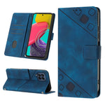 Custodia per telefono in pelle goffrata effetto pelle, For Samsung Galaxy M52 5G, For Samsung Galaxy M53 5G, For Samsung Galaxy S20, For Samsung Galaxy S20+