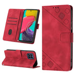 Custodia per telefono in pelle goffrata effetto pelle, For Samsung Galaxy M52 5G, For Samsung Galaxy M53 5G, For Samsung Galaxy S20, For Samsung Galaxy S20+