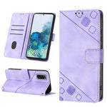 Custodia per telefono in pelle goffrata effetto pelle, For Samsung Galaxy M52 5G, For Samsung Galaxy M53 5G, For Samsung Galaxy S20, For Samsung Galaxy S20+