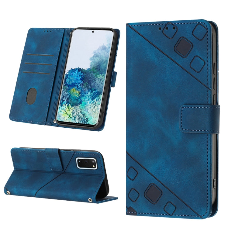 Custodia per telefono in pelle goffrata effetto pelle, For Samsung Galaxy M52 5G, For Samsung Galaxy M53 5G, For Samsung Galaxy S20, For Samsung Galaxy S20+