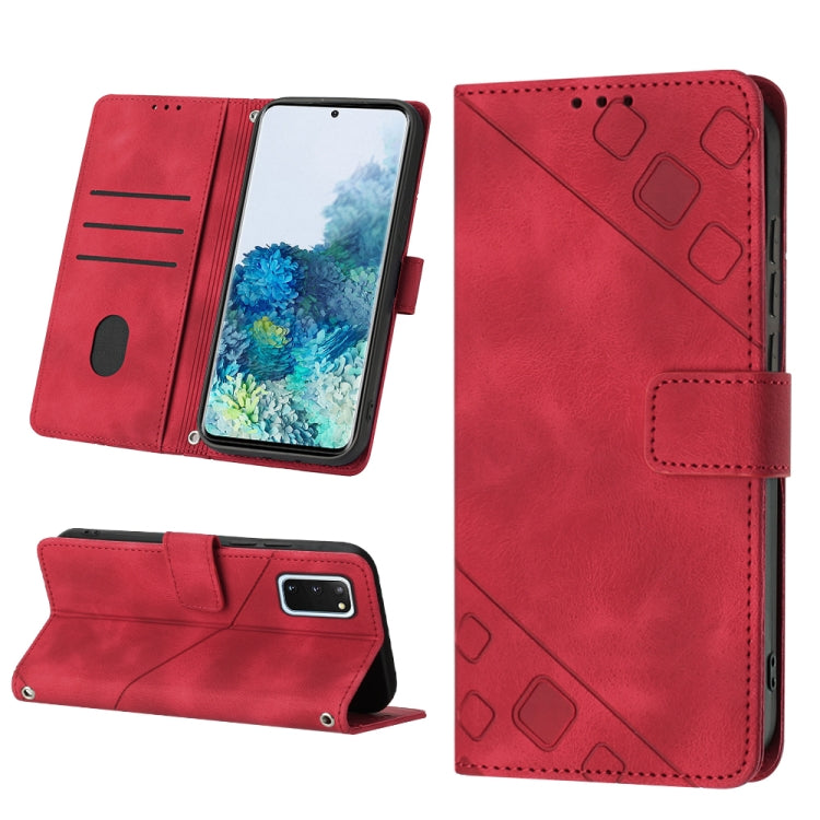 Custodia per telefono in pelle goffrata effetto pelle, For Samsung Galaxy M52 5G, For Samsung Galaxy M53 5G, For Samsung Galaxy S20, For Samsung Galaxy S20+