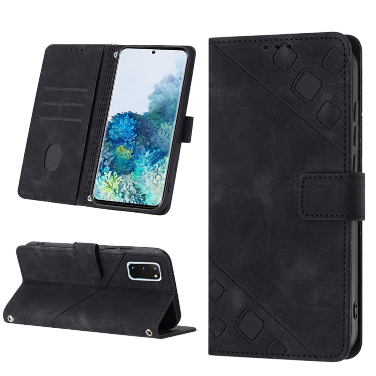 Custodia per telefono in pelle goffrata effetto pelle, For Samsung Galaxy M52 5G, For Samsung Galaxy M53 5G, For Samsung Galaxy S20, For Samsung Galaxy S20+