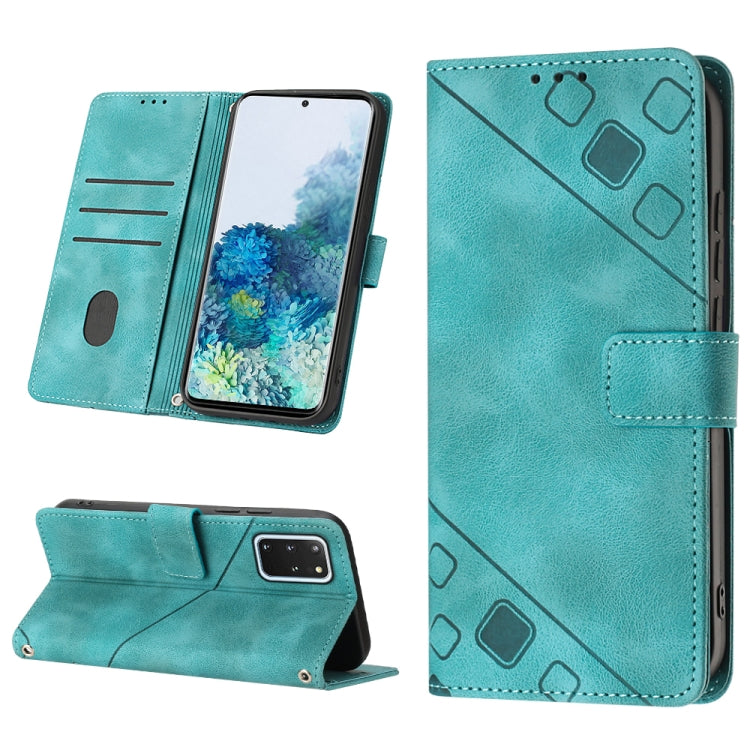 Custodia per telefono in pelle goffrata effetto pelle, For Samsung Galaxy M52 5G, For Samsung Galaxy M53 5G, For Samsung Galaxy S20, For Samsung Galaxy S20+