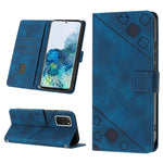 Custodia per telefono in pelle goffrata effetto pelle, For Samsung Galaxy M52 5G, For Samsung Galaxy M53 5G, For Samsung Galaxy S20, For Samsung Galaxy S20+