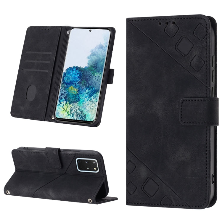 Custodia per telefono in pelle goffrata effetto pelle, For Samsung Galaxy M52 5G, For Samsung Galaxy M53 5G, For Samsung Galaxy S20, For Samsung Galaxy S20+