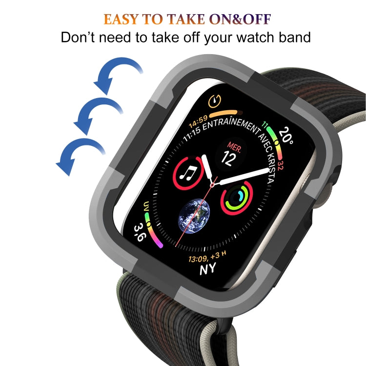 Cassa dell'orologio con telaio in armatura, For Apple Watch Series SE 2&6&SE&5&4 40mm