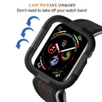 Cassa dell'orologio con telaio in armatura, For Apple Watch Series 9 / 8 / 7 41mm, For Apple Watch Series SE 2&6&SE&5&4 44mm, For Apple Watch Series 9 / 8 / 7 45mm, For Apple Watch Ultra 3 / 2 / 1 49mm