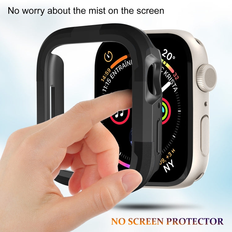 Cassa dell'orologio con telaio in armatura, For Apple Watch Series 9 / 8 / 7 41mm, For Apple Watch Series SE 2&6&SE&5&4 44mm, For Apple Watch Series 9 / 8 / 7 45mm, For Apple Watch Ultra 3 / 2 / 1 49mm