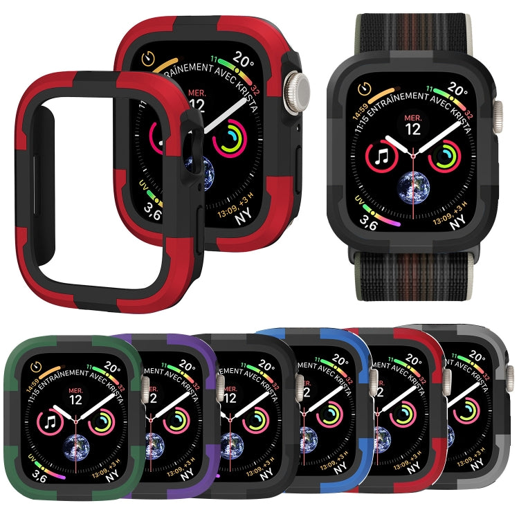 Cassa dell'orologio con telaio in armatura, For Apple Watch Series 9 / 8 / 7 41mm, For Apple Watch Series SE 2&6&SE&5&4 44mm, For Apple Watch Series 9 / 8 / 7 45mm, For Apple Watch Ultra 3 / 2 / 1 49mm