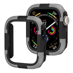 Cassa dell'orologio con telaio in armatura, For Apple Watch Series 9 / 8 / 7 41mm, For Apple Watch Series SE 2&6&SE&5&4 44mm, For Apple Watch Series 9 / 8 / 7 45mm, For Apple Watch Ultra 3 / 2 / 1 49mm
