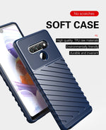 Custodia morbida protettiva in TPU antiurto Thunderbolt, For LG K51, For LG Q51, For LG Stylo 6, For Samsung Galaxy A21 (US Version), For Samsung Galaxy A21S